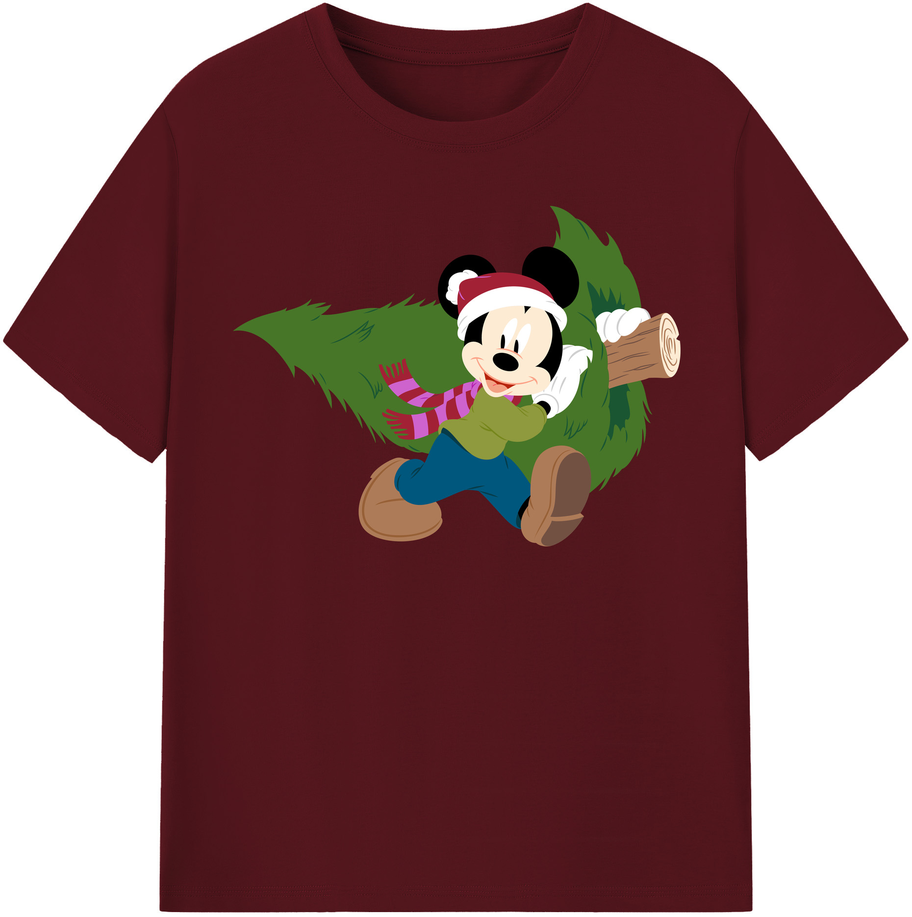 （画像用） ミッキーマウス Mickey Mouse 綿100％半袖Tシャツ（フロントプリント）